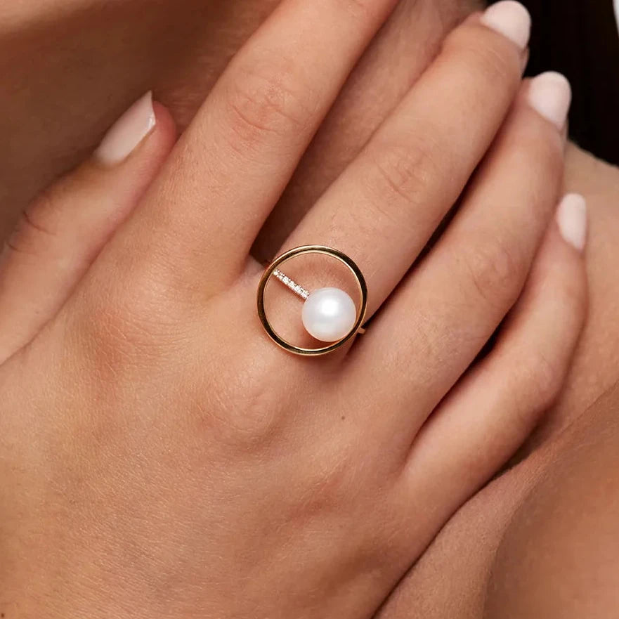 14kt Pearl Orbit Ring — фото 2