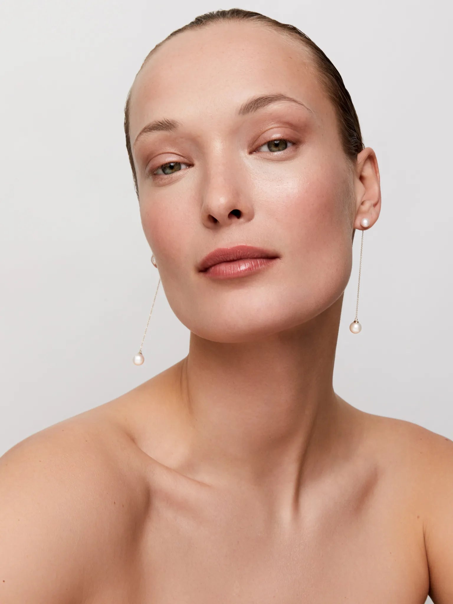 14kt Gold Pearl Ball Drop Earring — фото 2
