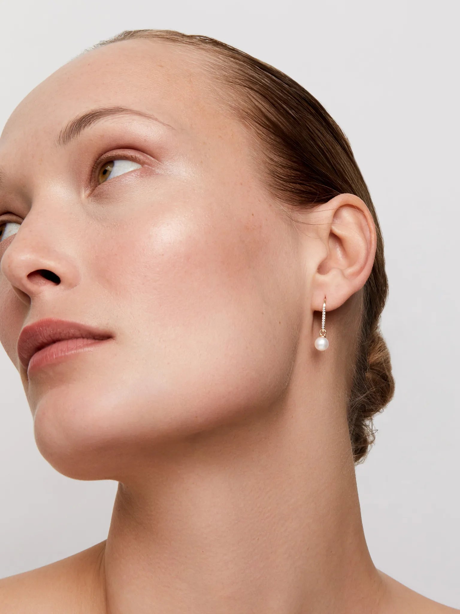 14kt Gold Single Pearl Drop Earrings — фото 2