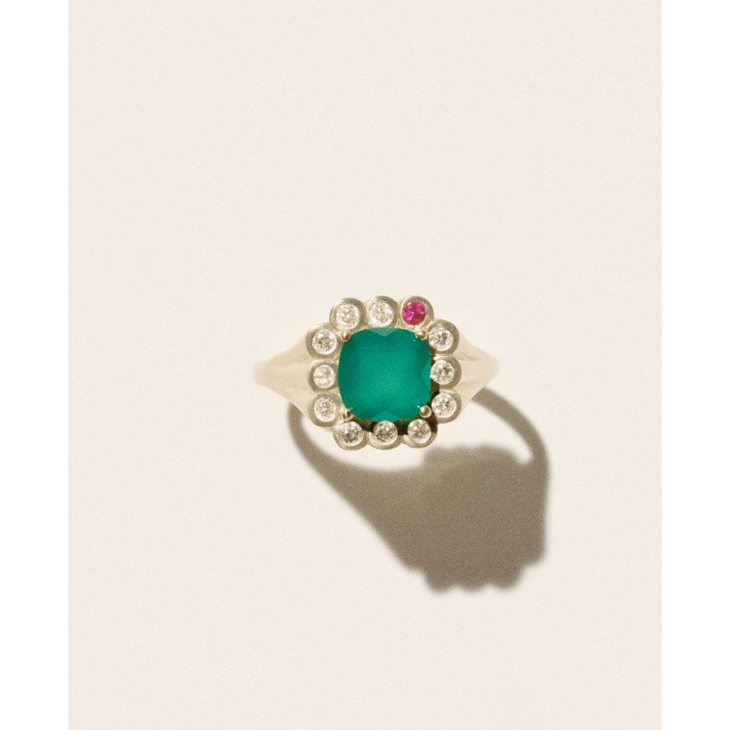 ROBIN N°1 GREEN CHALCEDONY