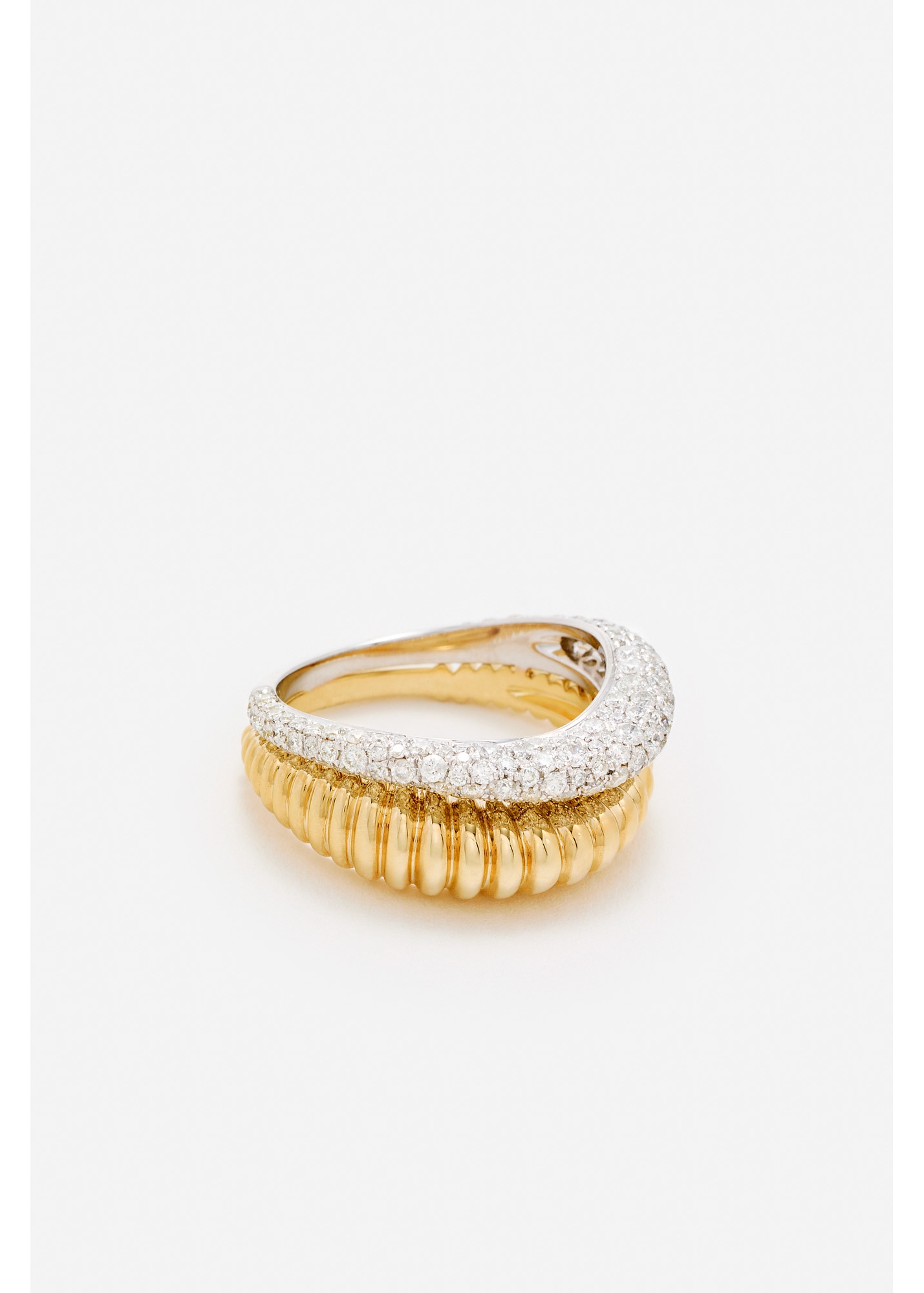 BAGUE BOUÉE VAGUE DIAMANTS 2 ORS — фото 3