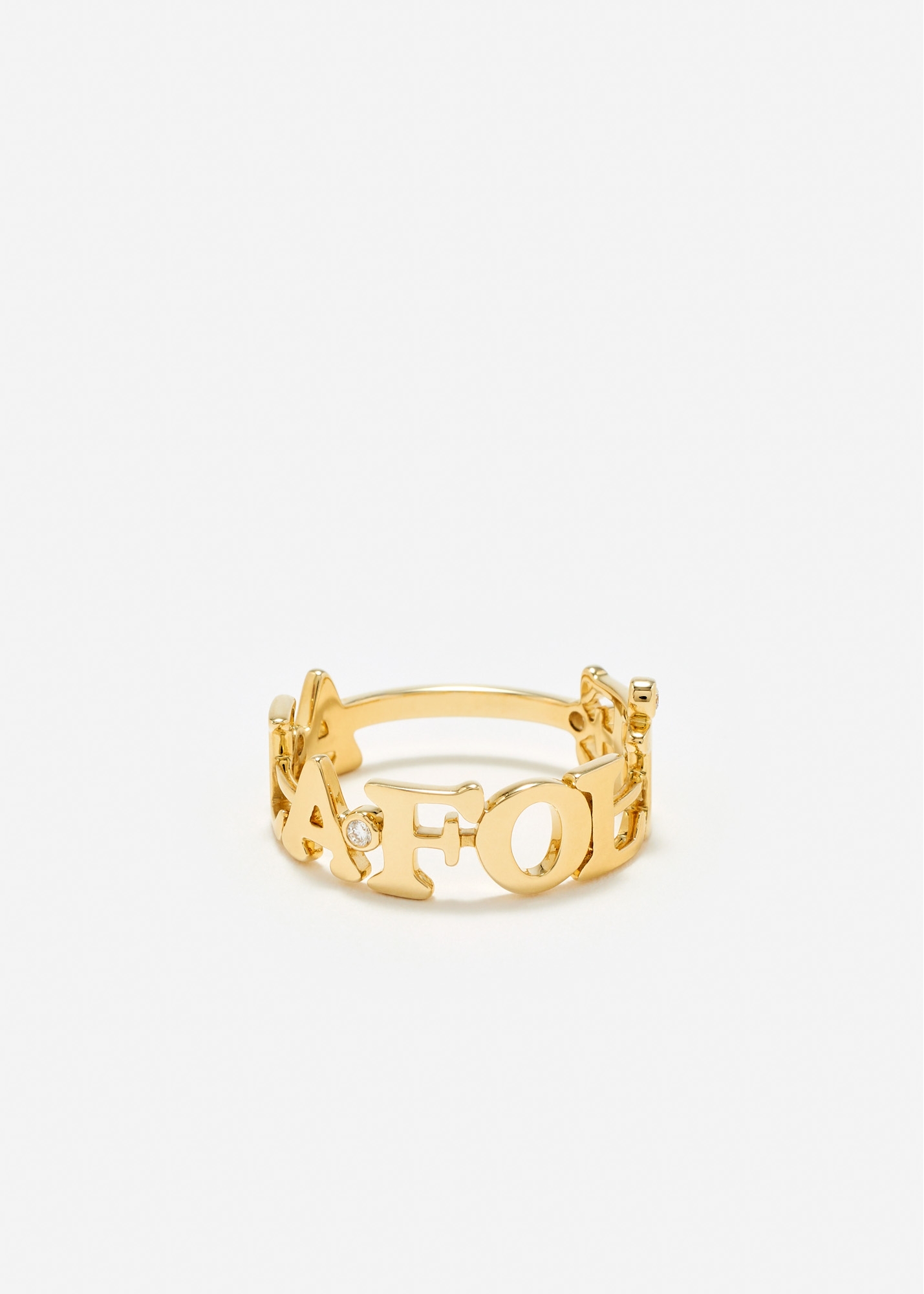 BAGUE À LA FOLIE OR JAUNE