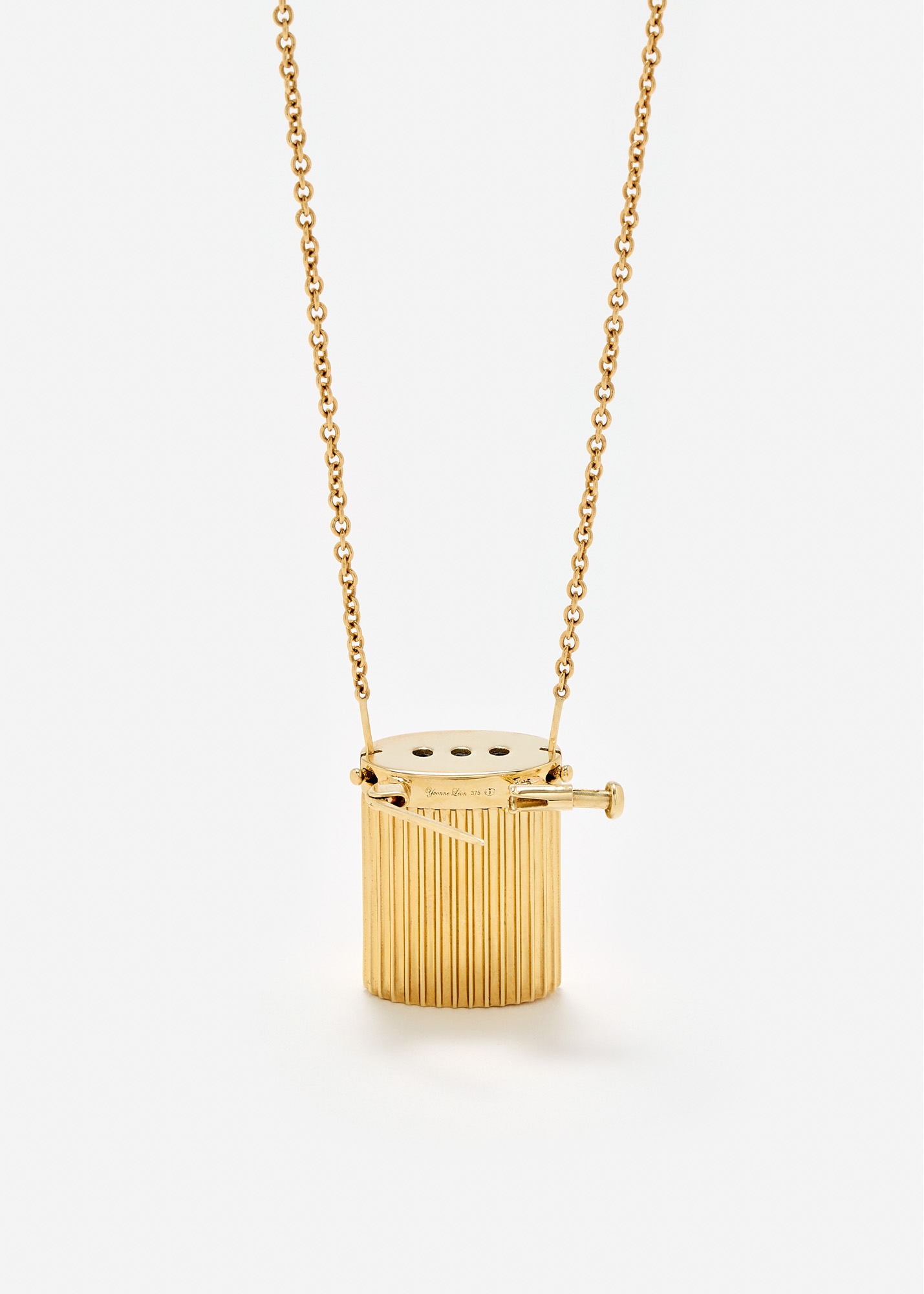 COLLIER BROCHE VASE BERLINGOT OR JAUNE — фото 4