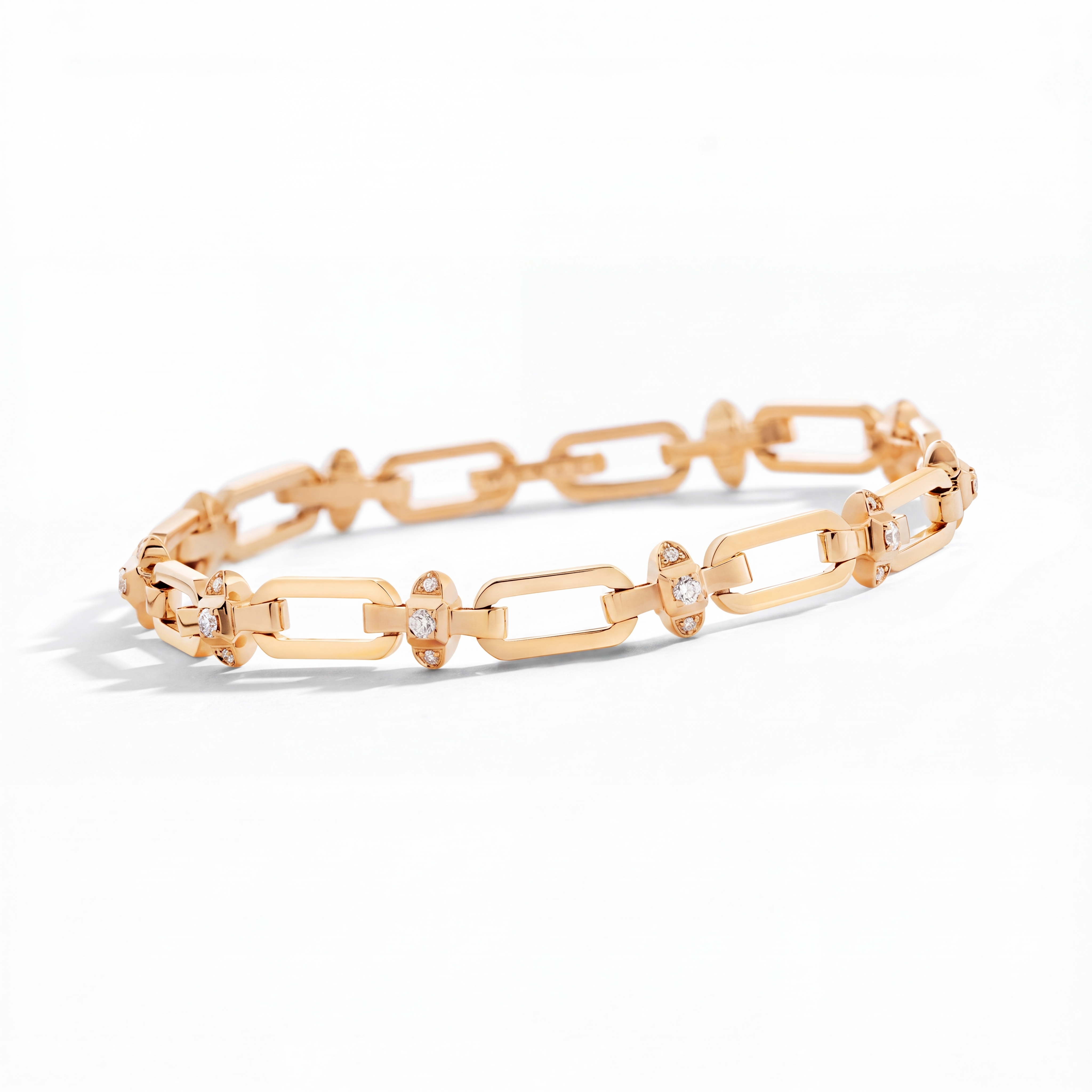 Tip-Top Link Gold Bracelet
