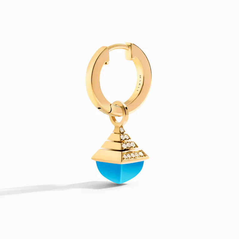 Cleo Rev Mini Diamond Drop Earrings