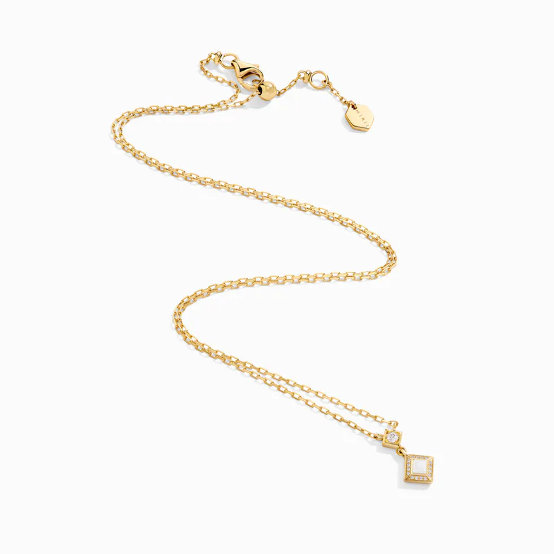 Cleo Lotus Pavé Pendant Necklace