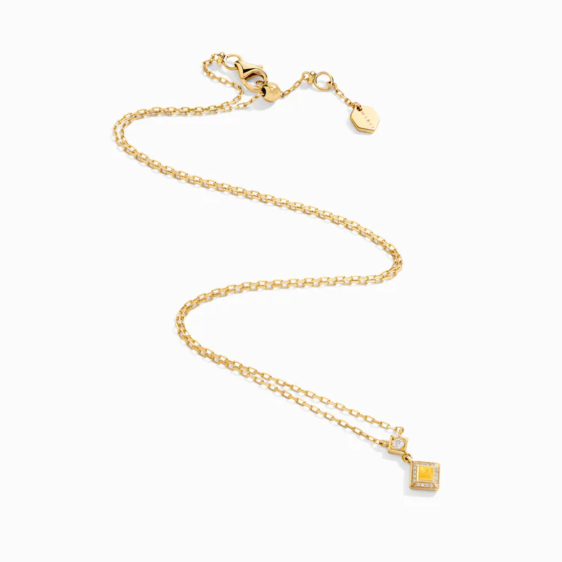 Cleo Lotus Pavé Pendant Necklace