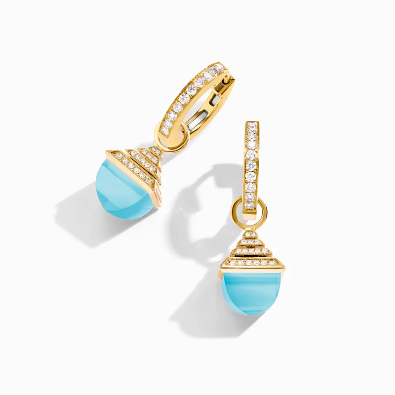 Cleo Rev Midi Diamond Drop Earrings