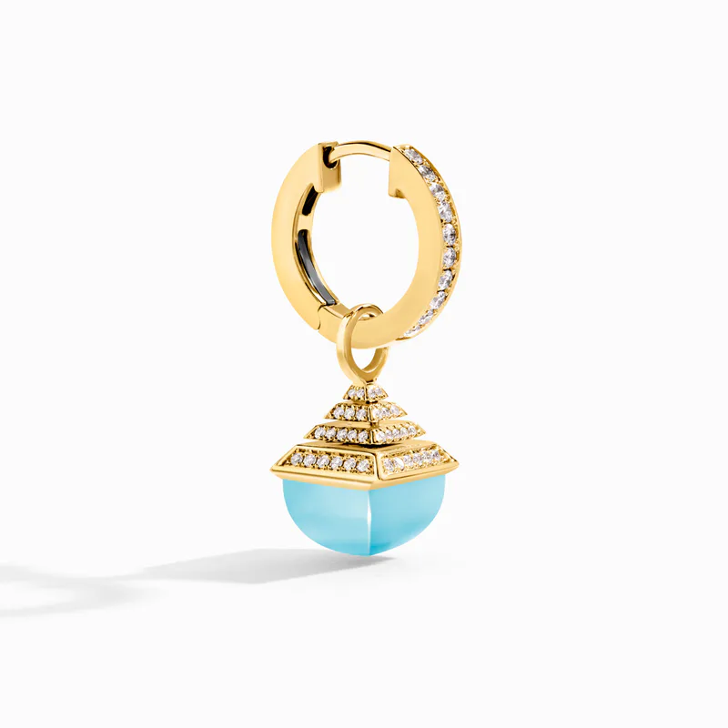 Cleo Rev Midi Diamond Drop Earrings
