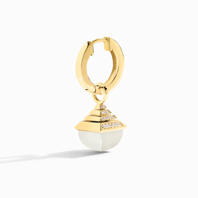 Cleo Rev Midi Diamond Drop Earrings