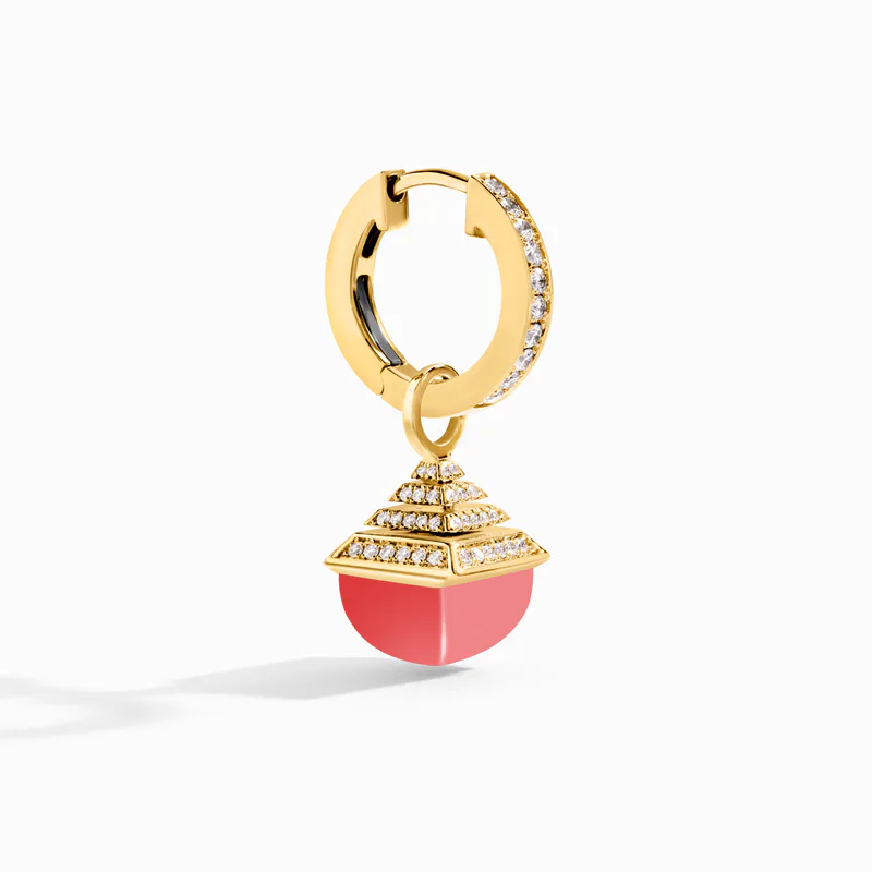 Cleo Rev Midi Diamond Drop Earrings