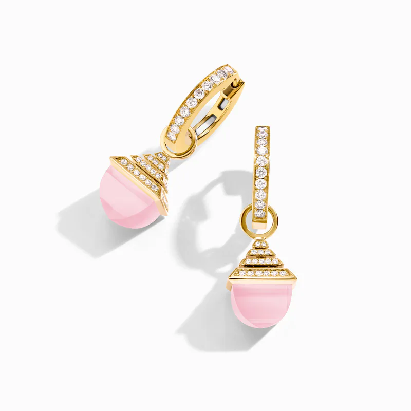 Cleo Rev Midi Diamond Drop Earrings