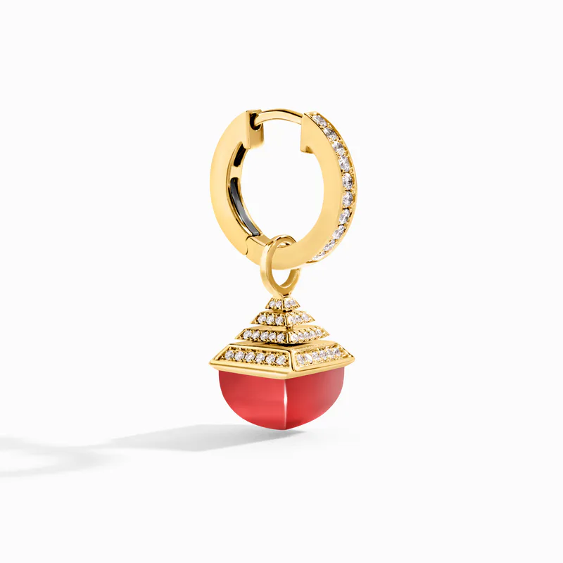 Cleo Rev Midi Diamond Drop Earrings