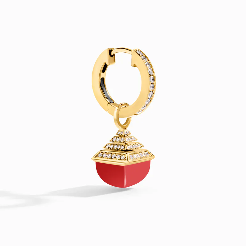 Cleo Rev Midi Diamond Drop Earrings
