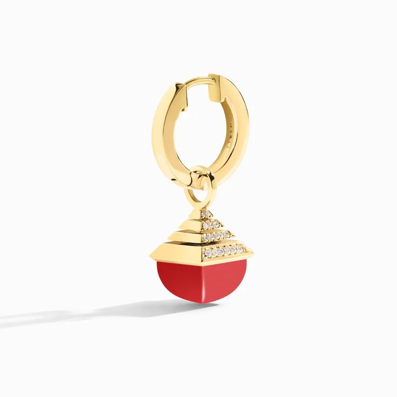 Cleo Rev Midi Diamond Drop Earrings