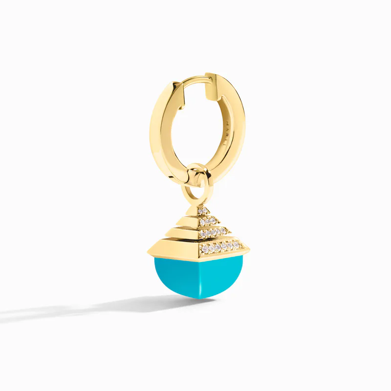 Cleo Rev Midi Diamond Drop Earrings