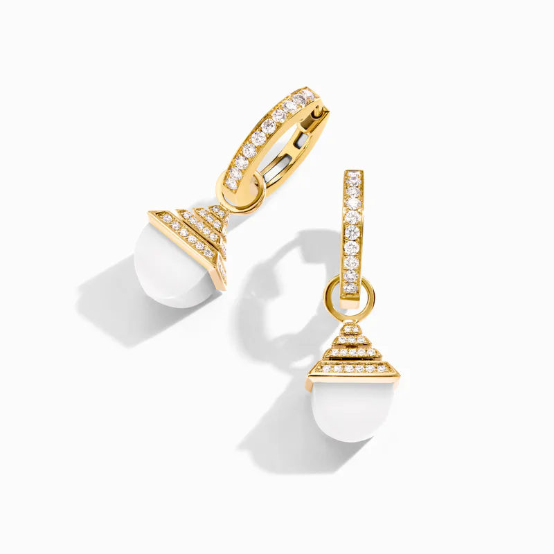 Cleo Rev Midi Diamond Drop Earrings