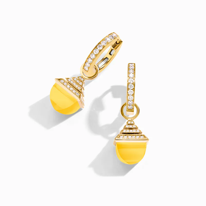 Cleo Rev Midi Diamond Drop Earrings