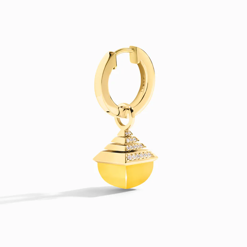 Cleo Rev Midi Diamond Drop Earrings