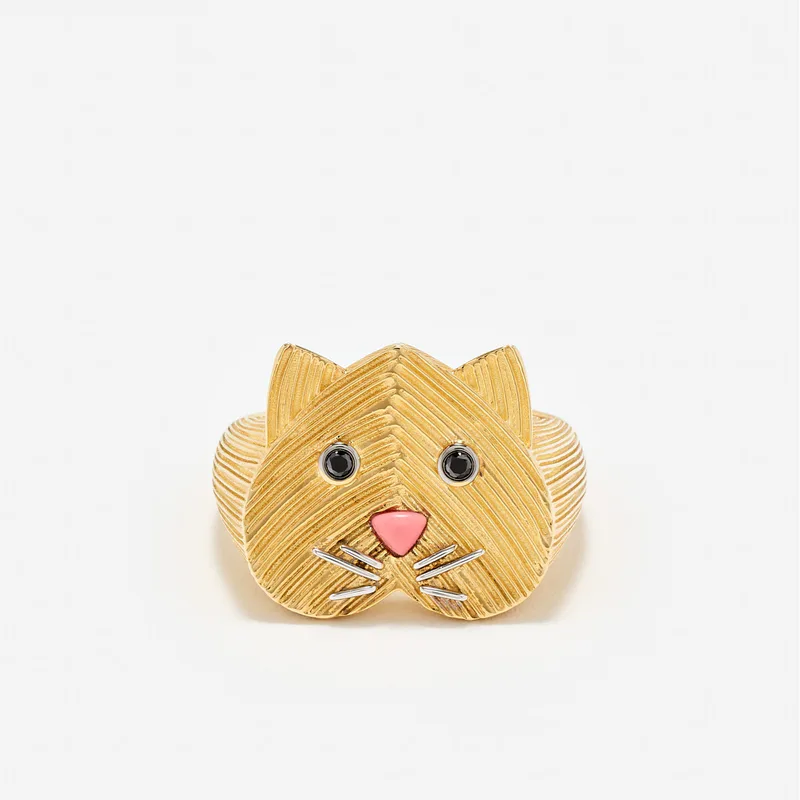 CHEVALIÈRE CHATON OR JAUNE