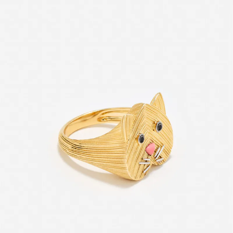 CHEVALIÈRE CHATON OR JAUNE
