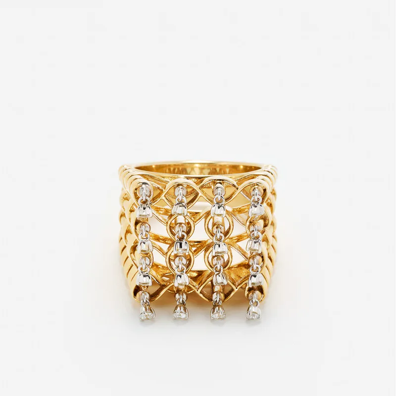 BAGUE RAPHIA GM OR JAUNE