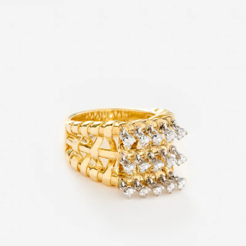 BAGUE RAPHIA PM OR JAUNE