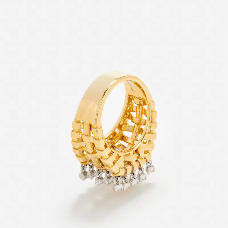 BAGUE RAPHIA PM OR JAUNE