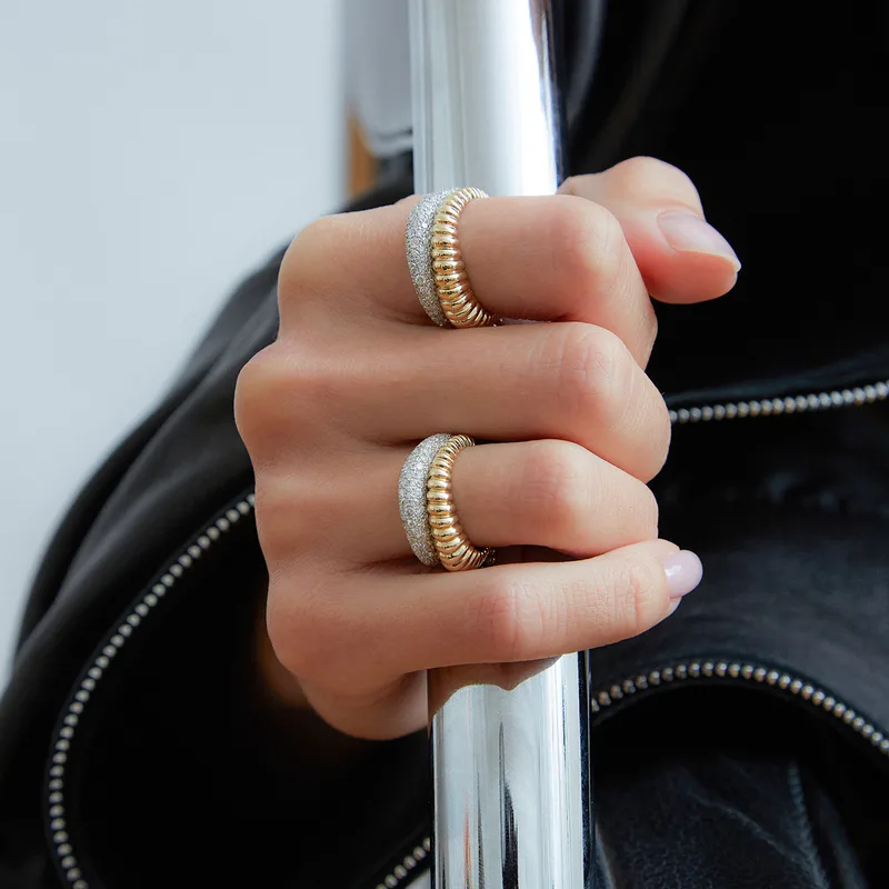 BAGUE BOUÉE VAGUE DIAMANTS 2 ORS