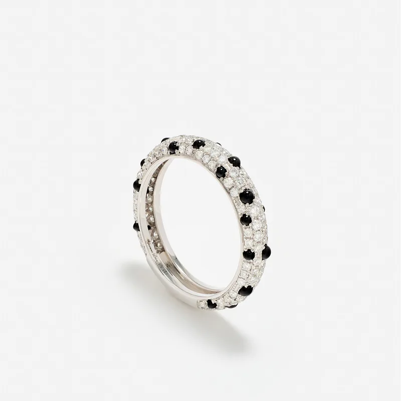 ALLIANCE DALMATIEN DIAMANTS OR BLANC