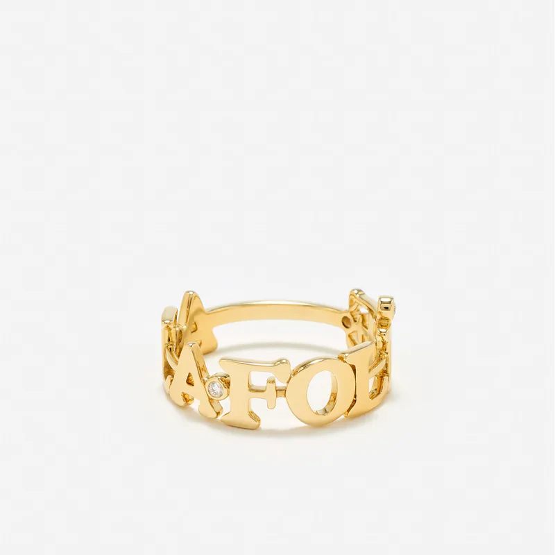 BAGUE À LA FOLIE OR JAUNE