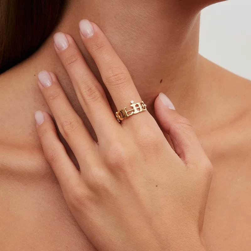 BAGUE À LA FOLIE OR JAUNE