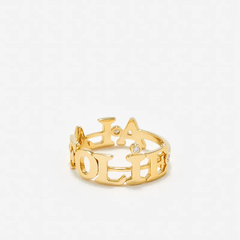 BAGUE À LA FOLIE OR JAUNE
