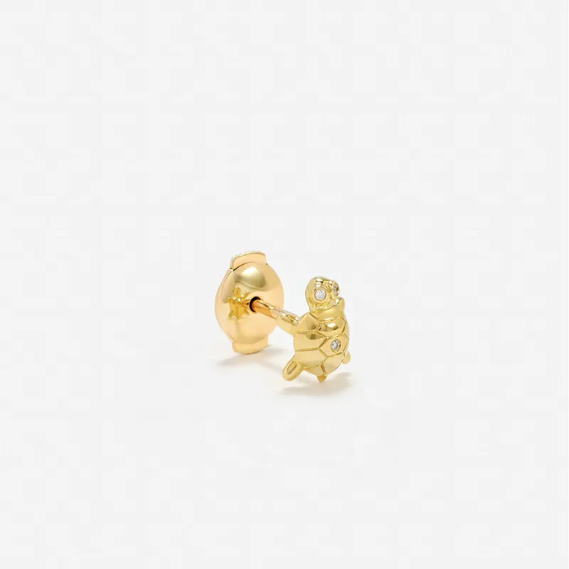 NANO PUCE TORTUE OR JAUNE