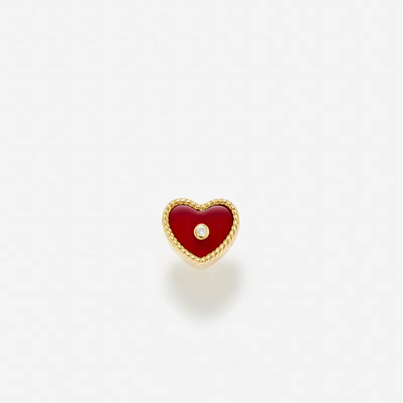 NANO PUCE COEUR OR JAUNE