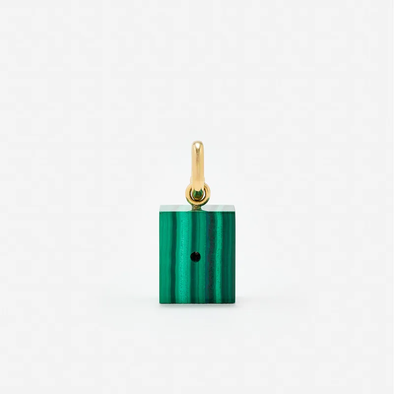 LE CUBO MALACHITE OR JAUNE
