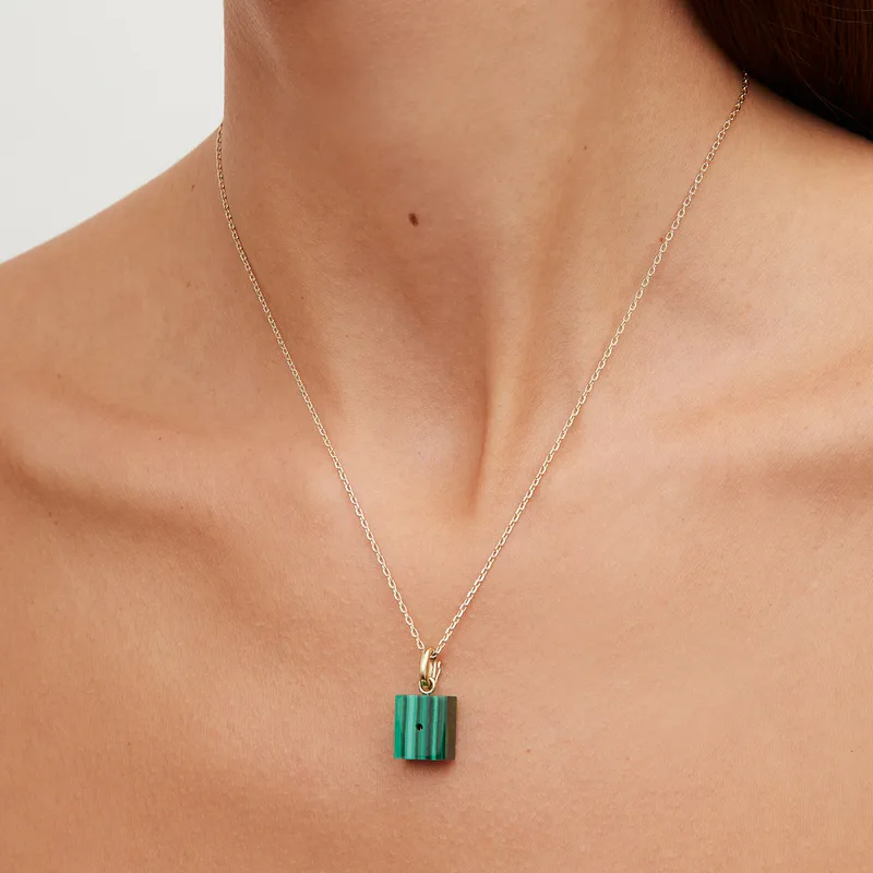 LE CUBO MALACHITE OR JAUNE