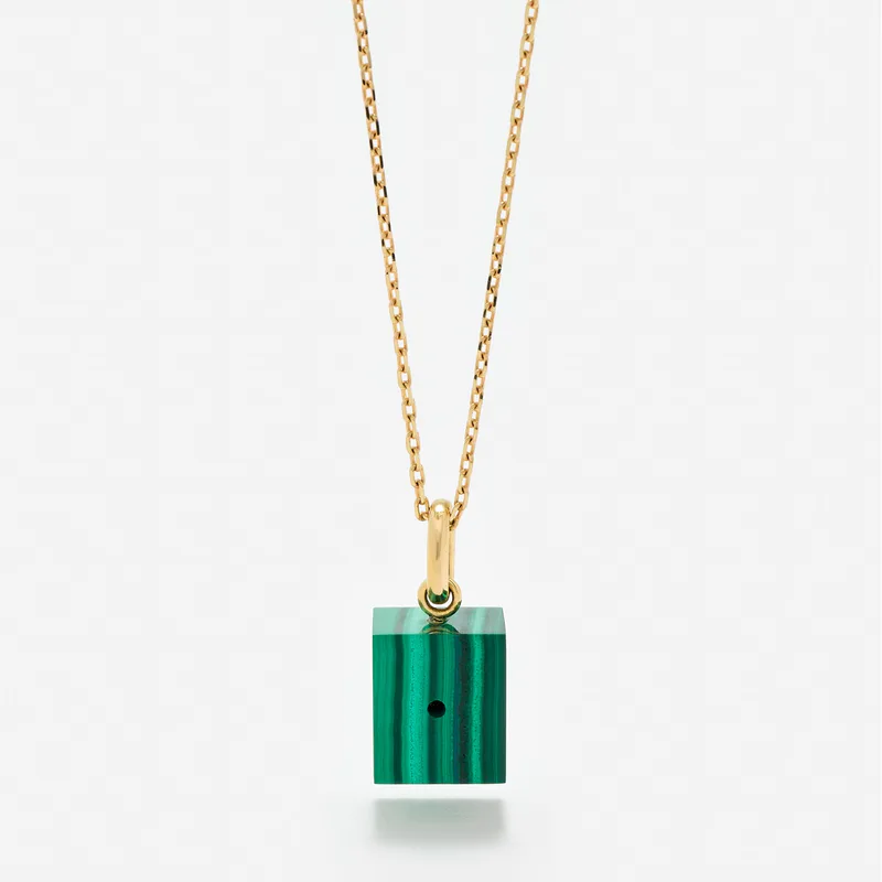 LE CUBO MALACHITE OR JAUNE