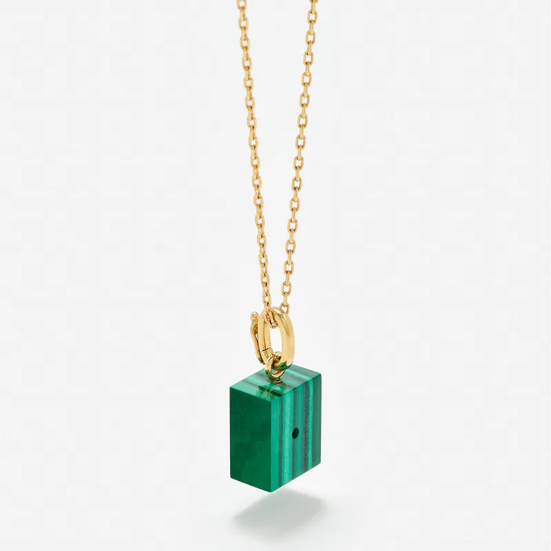 LE CUBO MALACHITE OR JAUNE