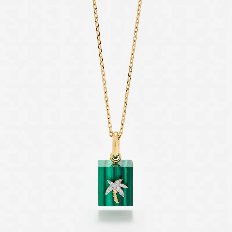 LE CUBO MALACHITE OR JAUNE