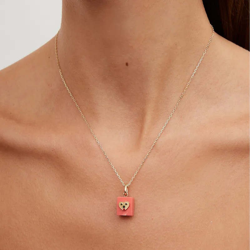 LE CUBO CORAIL OR JAUNE