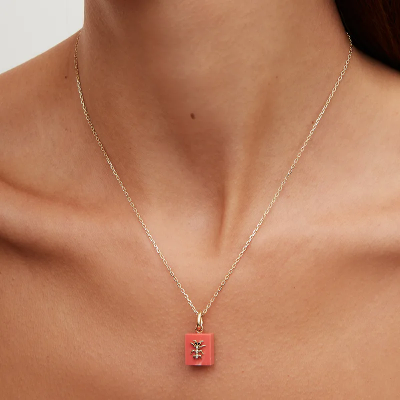 LE CUBO CORAIL OR JAUNE