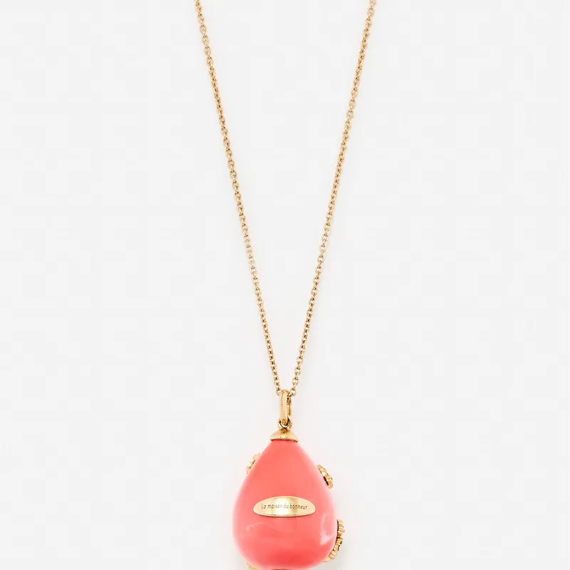 PENDENTIF LA MAISON DU BONHEUR OR JAUNE