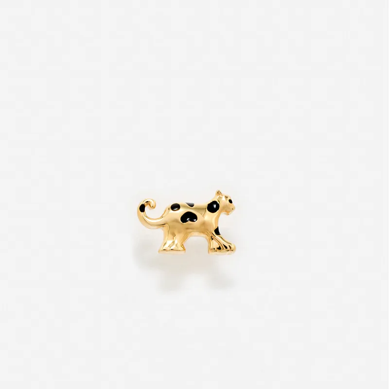 NANO PUCE LÉOPARD OR JAUNE