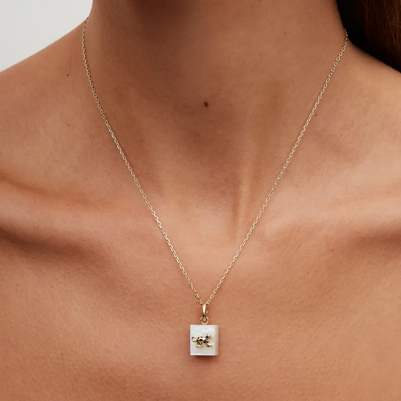 NANO PUCE LÉOPARD OR JAUNE
