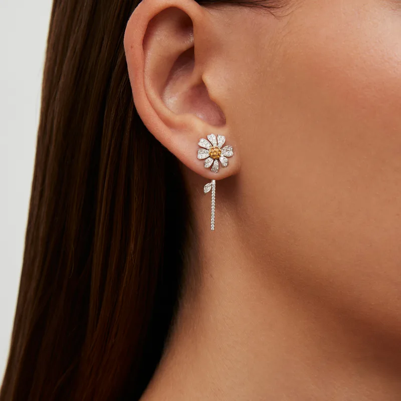 PUCE & DESSOUS MARGUERITE OR BLANC