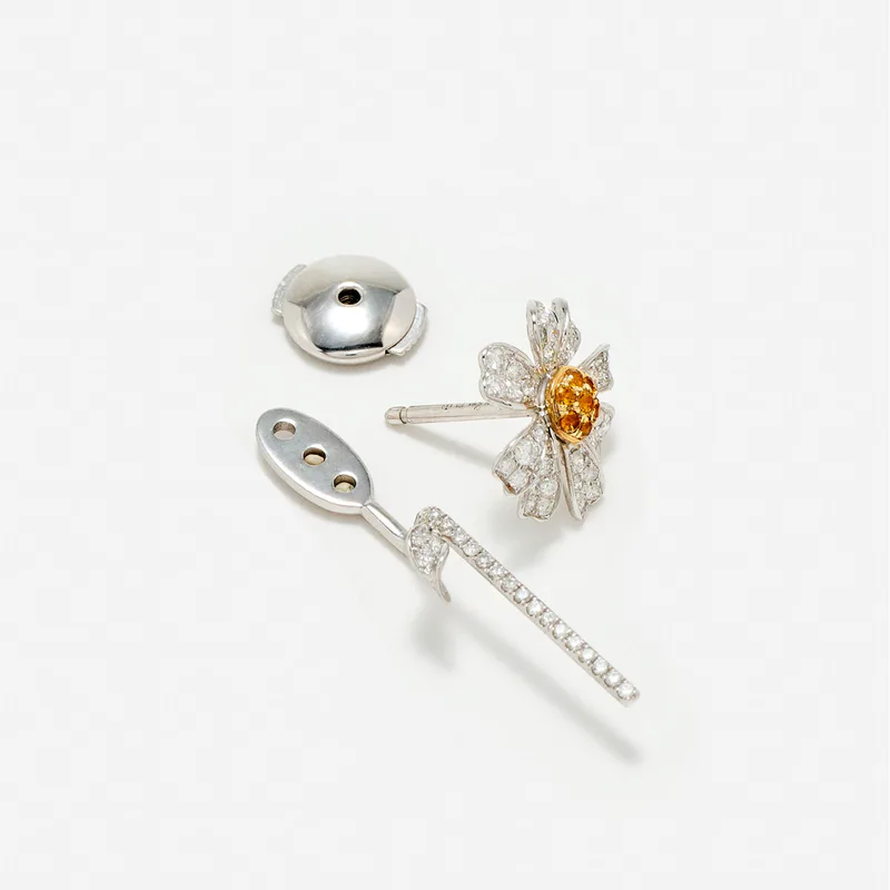 PUCE & DESSOUS MARGUERITE OR BLANC
