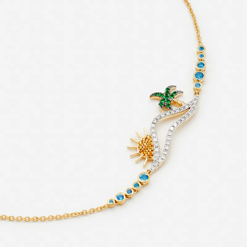 BRACELET LA PLAGE OR JAUNE