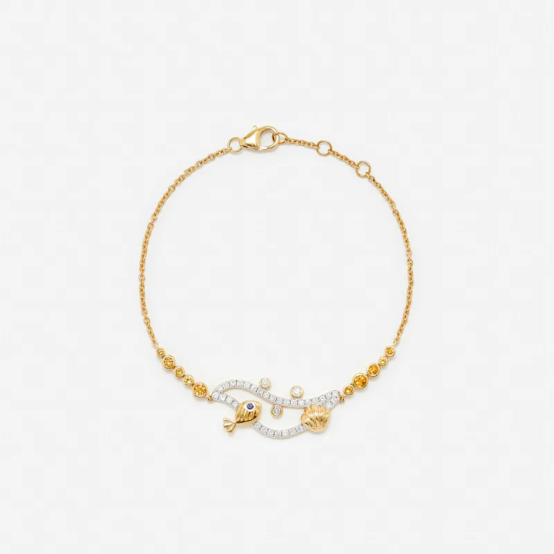 BRACELET SOUS L'EAU OR JAUNE