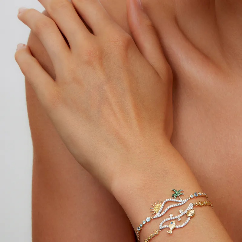 BRACELET SOUS L'EAU OR JAUNE